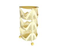 Carrello Cucinotto Bama Tidy Giallo da Assemblare 3 Ripiani e Rotelle 37x37x65cm