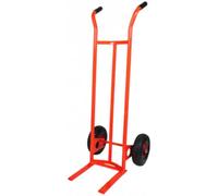 Carrello curvo con forche portafusti portacasse sacchi 2 ruote pneumatiche Kg.20