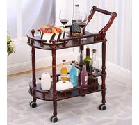 Carrello da bar a 2 livelli con portabottiglie mobile per servire bevande, carrello di servizio per cucina e sala da pranzo, perfetto per intrattenimento e uso domestico