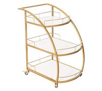 Carrello da bar - Carrello di lusso da esterno per cocktail e bevande, mini tavolino da bar per casa e soggiorno