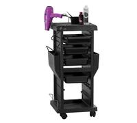 Carrello da barbiere parrucchiere nero