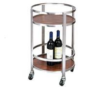 Carrello da cucina a 2 livelli con ruote Carrello da portata ad alta capacità Carrello di stoccaggio per sala da pranzo Carrello di utilità per la nizzazione domestica e il servizio alimentare