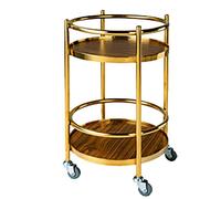 Carrello da cucina a 2 livelli con ruote Carrello portaoggetti ad alta capacità Carrello per alimenti per pranzo e tè, versatile carrello multiuso per uso domestico e ufficio