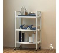 Carrello da cucina a 3 livelli con ruote, carrello da portata versatile, per ristorante, hotel e uso domestico, elegante e funzionale