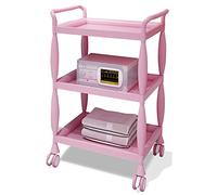 Carrello da cucina a 3 livelli con ruote, facile da spostare, per casa, ristorante, hotel, spa e strumento di bellezza