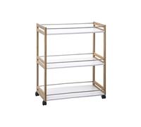 Carrello Da Cucina A 3 Ripiani 80x76x30cm