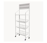Carrello da cucina commerciale per supermercato, scaffale per frutta e verdura, scaffale in metallo per la conservazione di caramelle e snack, espositore per snack, carrello portaoggetti/esp