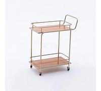 Carrello da cucina con portabottiglie per vino Carrello da bar per la casa Elegante carrello da portata con ruote Modern Kitchen Storage & Beverage