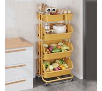 Carrello da cucina con rotelle, multifunzione, per snack e articoli da toeletta, carrello di servizio per la casa con ruote per una facile mobilità e nizzazione