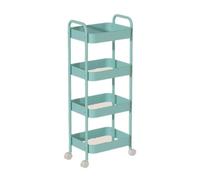 Carrello da cucina con ruote, carrello in metallo a 3 livelli - Soluzione di stoccaggio multiuso per cucina, bagno, ufficio, soggiorno e balcone - Facile da montare, include maniglie e cesti