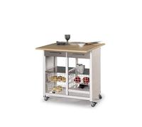 Carrello da cucina doppio trasformabile in tavolino, EKO