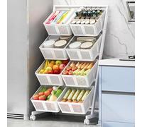 Carrello da cucina, espositore per snack, espositore per caramelle, espositore per vendita al dettaglio, scaffale per mercato, cestello portafrutta a 3 o 4 ripiani, carrello da cucina con ru