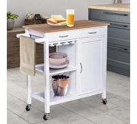 Carrello da cucina HOMCOM carrello da portata multiuso carrello ausiliario con