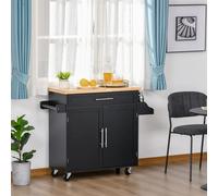 Carrello da cucina HOMCOM con cassettiera regolabile per armadietto e portaspezie