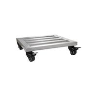 Carrello da cucina in acciaio inossidabile resistente con ripiani, scaffale mobile per dispensa e piante da banco | 50 x 50 cm