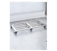 Carrello da cucina in acciaio inox resistente con ripiani, scaffale mobile per dispensa e piante, 100 x 50 cm