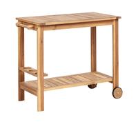 Carrello da cucina legno di acacia chiaro SASSARI II