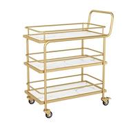 Carrello da cucina mobile con ruote Carrello da portata in ferro per consegna di cibo Home Dining Utility Cart portatile per eventi e feste