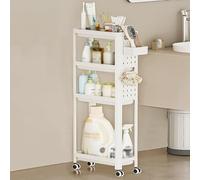 Carrello da cucina multifunzionale con ruote, a 4/5 ripiani, versatile, per soggiorno, cucina e bagno, design salvaspazio