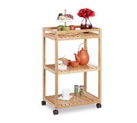 Carrello da cucina portavivande 4 ruote 3 ripiani Carrello portavivande Leggero