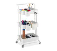 Carrello da cucina portavivande Mobiletto con ruote 3 ripiani 4 rotelle