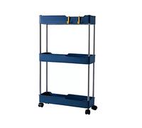Carrello da cucina scaffale organizer mobili mobili mobili porta torre supporto rack su ruote, carrello portaoggetti sottile a 2/3/4 ripiani scorrevole estraibile carrello multiuso carrello mobile