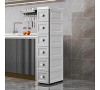 Carrello da cucina sottile su ruote, scaffale stretto per piccoli spazi, portatile, facile da spostare, ideale per soggiorno, cucina e ingresso