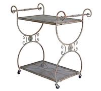 Carrello da Cucina Trolley Shabby Chic Vassoio su Ruote Palazzo -