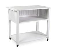 Carrello da esterno in alluminio bianco 102x54,5 cm H 90 cm Bianco