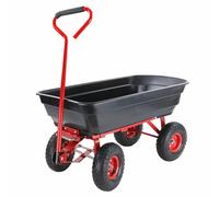 Carrello da giardino AWTOOLS a 4 ruote con cassone ribaltabile da 75 litri