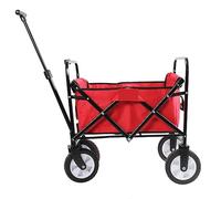 Carrello da giardino leggero e pieghevole, versatile e portatile, per festival, campeggio, spiaggia, shopping, trasporti all'aperto, facile da usare e riporre
