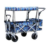 Carrello da giardino pieghevole portatile con tettoia carrello per la spesa per festival all'aperto versatile pieghevole carro de courses con copertura ideale per campeggio e giardinaggio