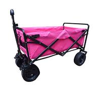 Carrello da giardino pieghevole portatile multifunzionale per la spesa per campeggio all'aperto Beach Utility Wagon con 4 ruote Heavy Duty Capacità di carico: 80 kg