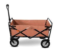 Carrello da giardino pieghevole resistente a 4 ruote, multifunzionale, per campeggio, pesca e attività all'aperto, capacità di carico statico 150 kg