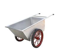 Carrello da giardino resistente con ruote in acciaio inox ispessito, versatile per giardinaggio, spiaggia, shopping, campeggio ed eventi sportivi