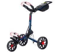 Carrello da golf manuale BagBoy Slim Fold Ultra Slim Deluxe Navy/Red