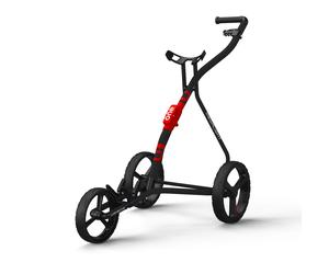 Carrello da golf manuale Wishbone One Charcoal/Red