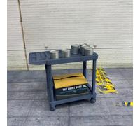 Carrello Da Lavoro A 2 Ripiani In Scala 1:18 Per Garage Di Servizio Auto Diorama