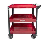 Carrello da officina in metallo AWTOOLS a 3 livelli, portata 100 kg.