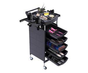 Carrello da parrucchiere 5 cassetti 6 Livelli Salon Rolling Trolley Cosmetologia Carrello Portautensili Con 4 Ruote Parrucchiere Carrello,Utilizzato nei saloni di bellezza, Parrucchieri E Famiglie