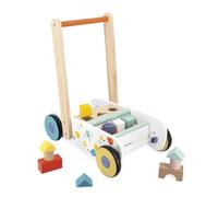 Carrello da passeggio Janod in cubi di legno Pure