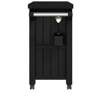 Carrello da portata 3 in 1 con secchio per ghiaccio da 80 litri, imitazione struttura in legno, facile da spostare e pulire, ideale per collezioni all'aperto, tavoli portaoggetti per bevande