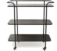 Carrello da portata a 3 livelli per casa e ristorante, scaffale da cucina con ruote e freni universali, versatile armadietto per bevande e carrello portaoggetti