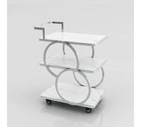Carrello da portata mobile a 3 livelli per cucina vino e dessert, carrello multiuso per hotel e sale da pranzo, versatile ed elegante per cibo e bevande