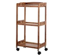 Carrello da portata multifunzione con design a 3 strati, portatile e facile da manovrare per bar, cucina e soggiorno