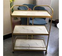 Carrello da Pranzo Mobile Commerciale - Carrello a Spinta a 3 Livelli per ristoranti, Hotel e Bar - Carrello Laterale Versatile per Il Servizio di Vini e Cibo per Un'Esperienza culinaria Eff