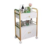 Carrello da salone con armadietto e ruote, carrello per parrucchieri, barbieri, tatuaggi, manicure e strumenti per il viso
