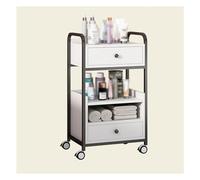 Carrello da salone con freni, ripiani rimovibili a più livelli per riporre spaziosamente, facile da montare per bellezza e ospitalità