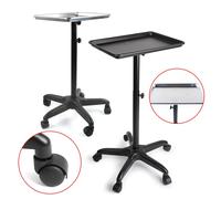 Carrello da salone con vassoio da 17,7212,3 pollici, altezza regolabile, 25,19-41,73 pollici, vassoio da salone in ferro, lega di alluminio, carrello per tatuaggi