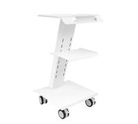 Carrello da salone multifunzionale - 3 livelli, capacità 220 libbre, 3 prese di corrente, mobile